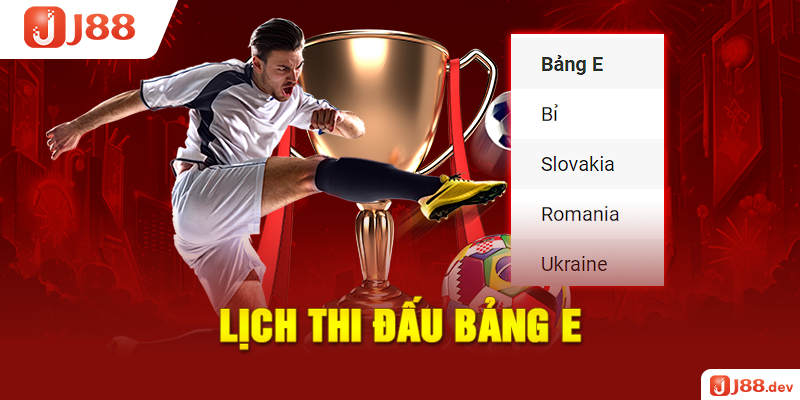 Lịch thi đấu bảng E